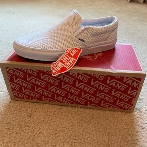 Vans Perforated Leather Slip On